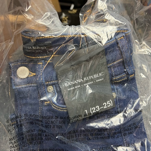 Banana Republic Women's High Skinny Super-Stretch Jeans Size 1 (23-25") Reg NWT - Picture 4 of 5